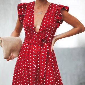 VICI Dolls Coco Cabana Polka Dot Maxi Dress